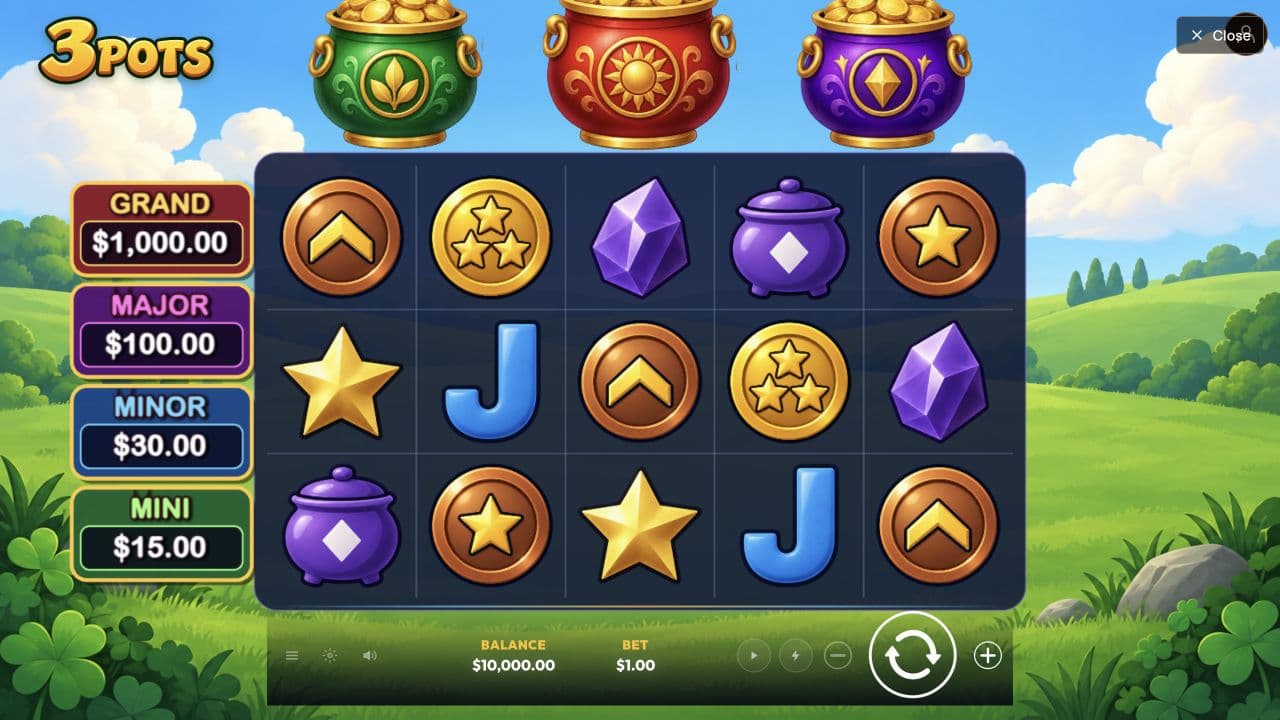 3 Pots — game screen