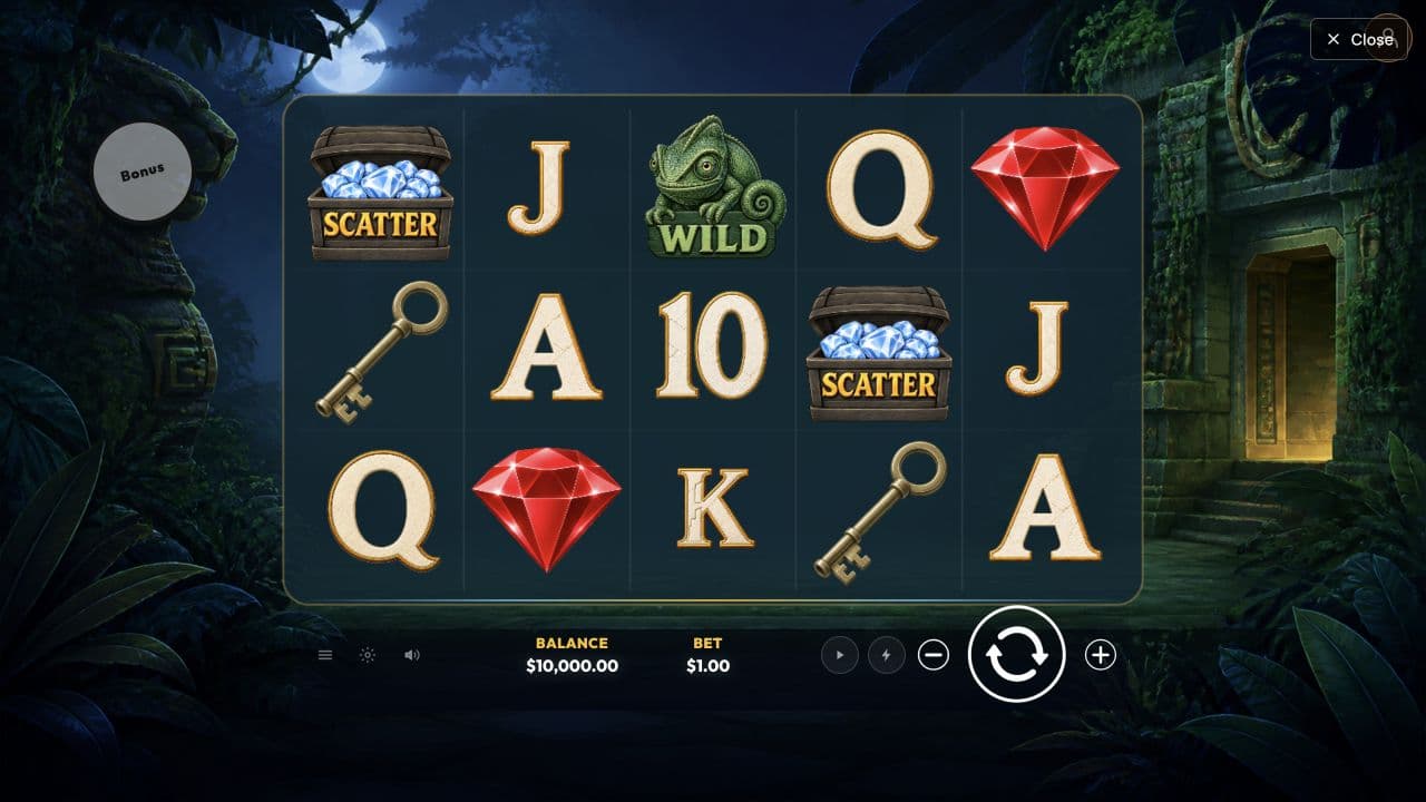 Lost Emerald Temple — game screen