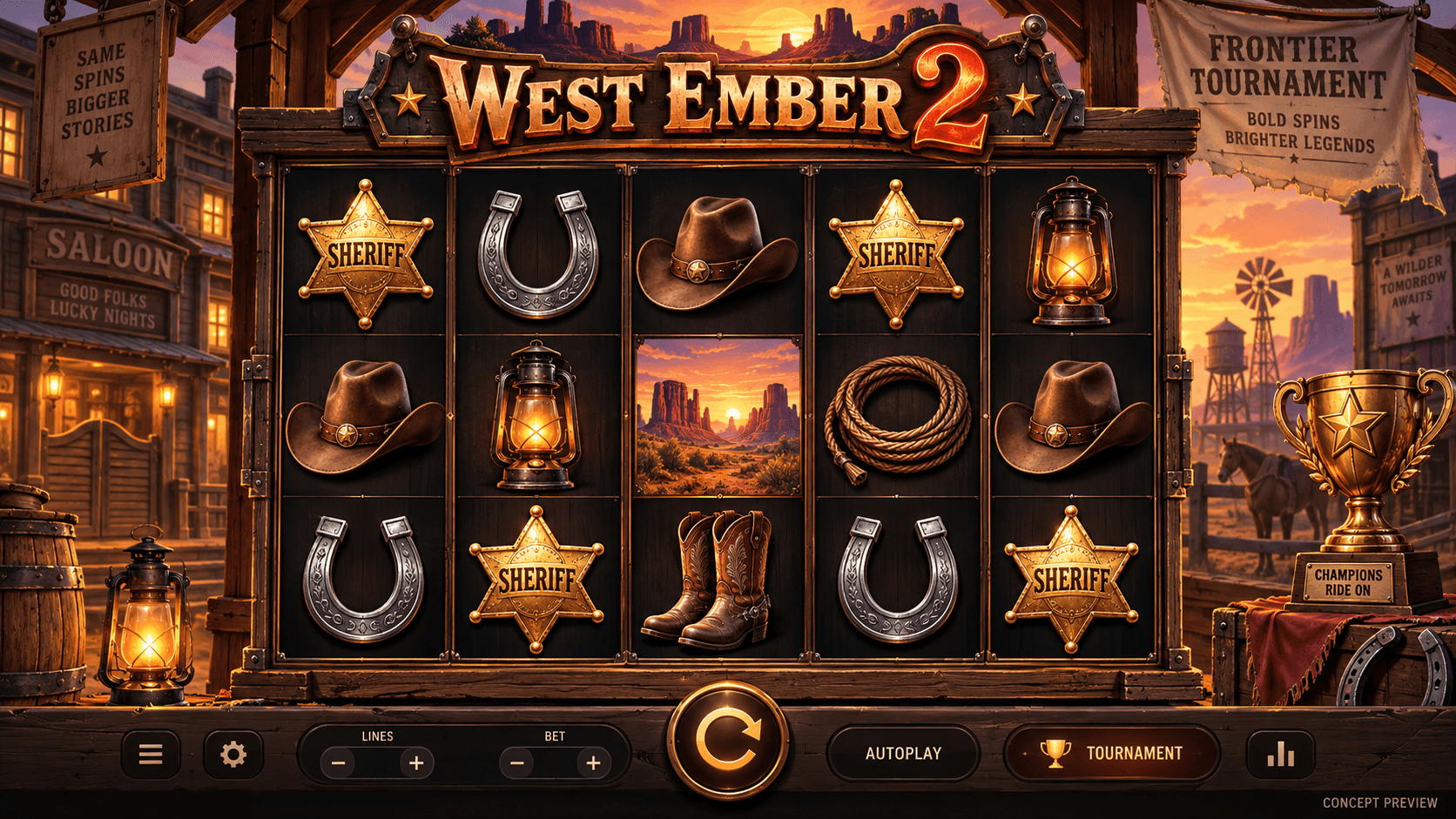 West Ember 2 — generated concept placeholder, not actual gameplay