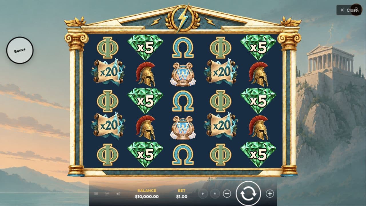 Zeus Rise — game screen